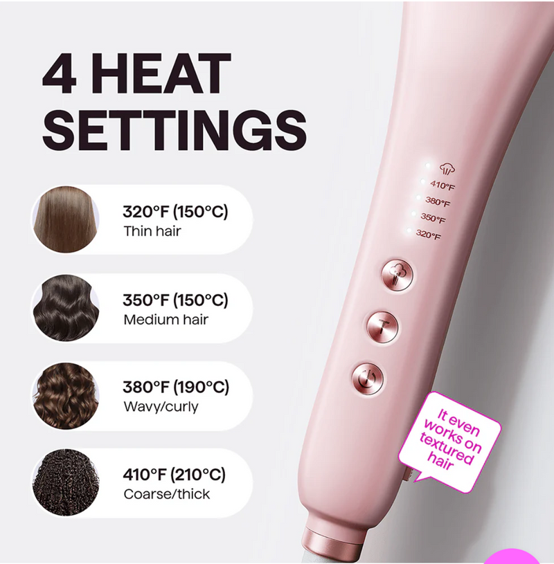 Wavytalk Pro Steam Hair Straightener Brush detail
